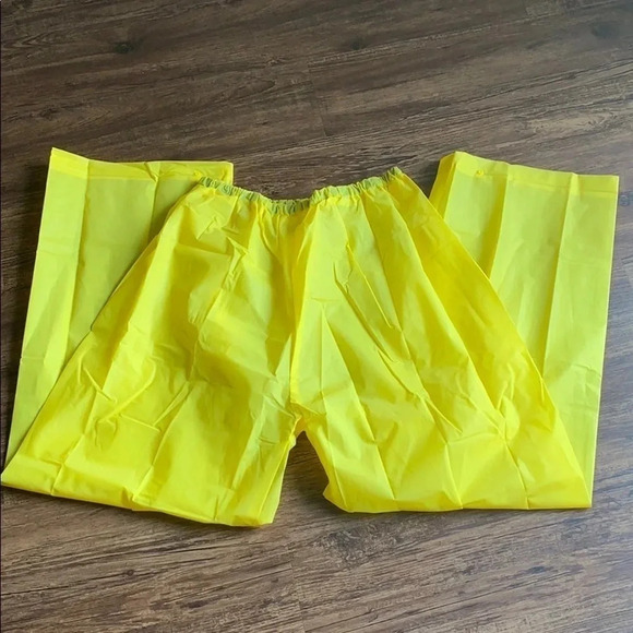 Outdoor Rain Suit Jacket & Pant Set Yellow Size Large New - Picture 7 of 9